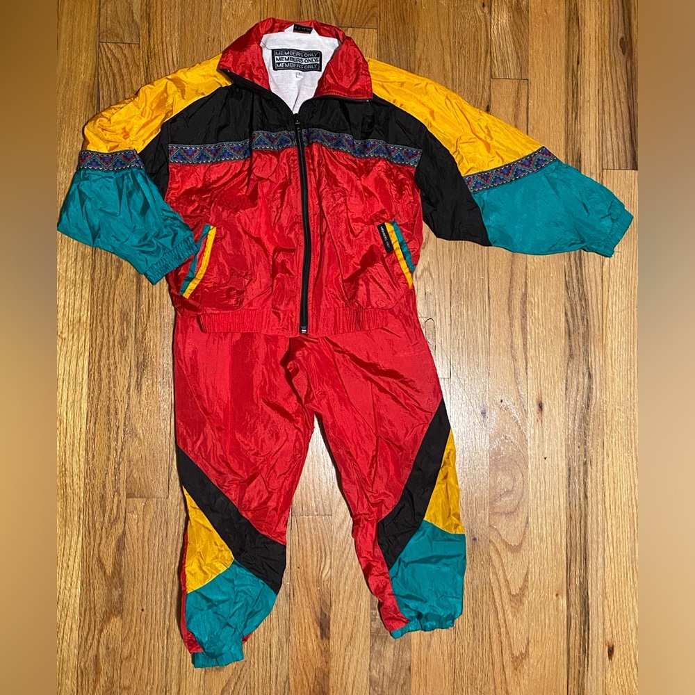90s Members Only windbreaker Set - Kids Size 7